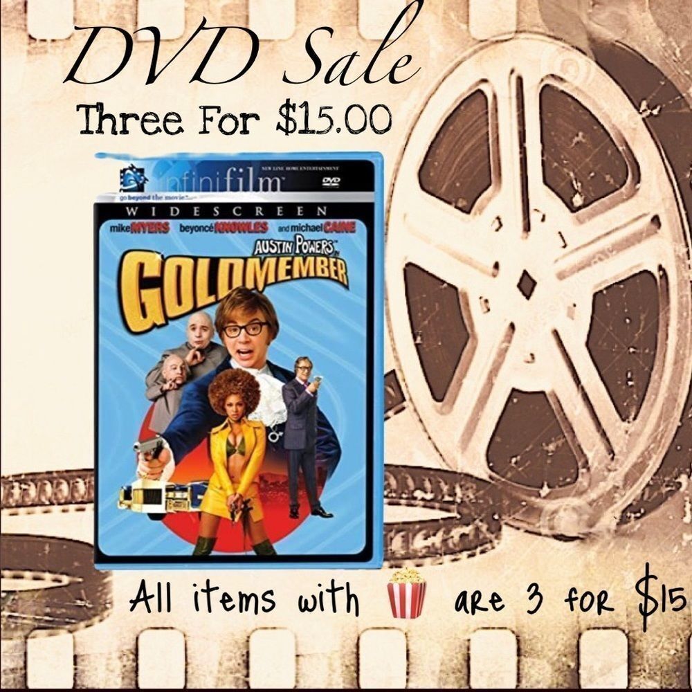🍿3/$15 DVD Austin Powers Goldmember Mike Myers from Saturday Night Live Comedy